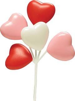 Heart Balloons - Pink/White/Red - 4, 12 or 36 Count