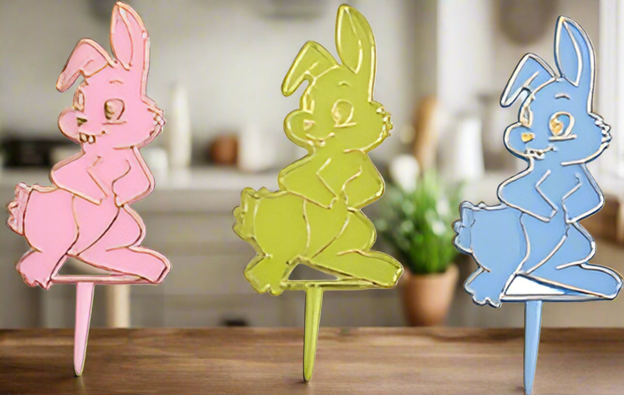 Assorted Rabbit Picks - 2-1/2" high