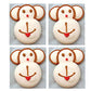 Edible Royal Icing Decorations - 2.25" Monkey Face - 4 count