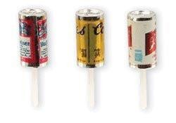 Mini Beer Can Cake Picks - Choose 12, 72, or 144 count