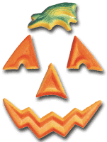 Pumpkin Face Set- * LARGE *  5 pcs - 16 sets