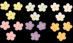 Blossoms- Mini- Pastel Mixed Colors 100 ct