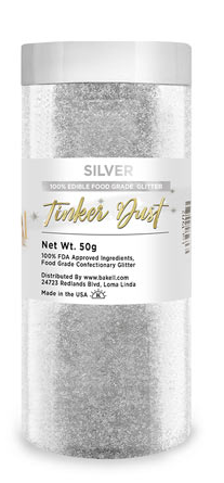 Tinker Dust Edible Glitter Refill Jar- White Pearl