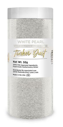 Tinker Dust Edible Glitter Refill Jar- White Pearl