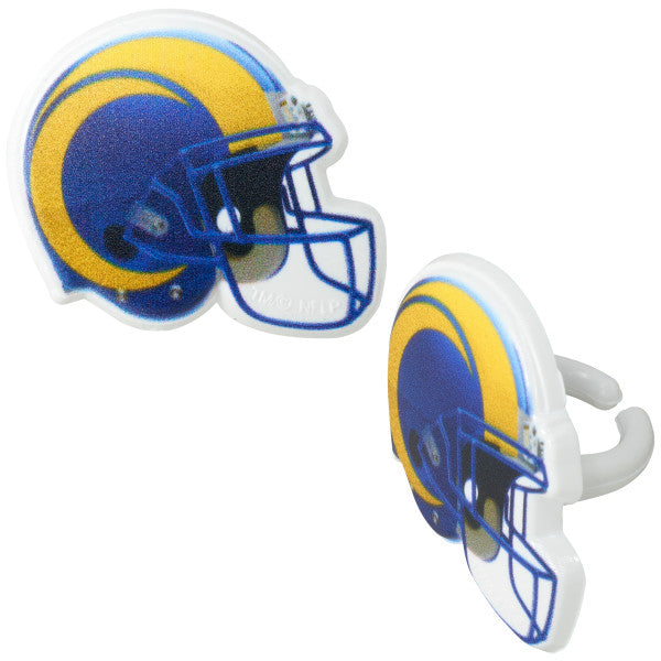 NFL Team Helmet Cupcake Rings - 144 ct