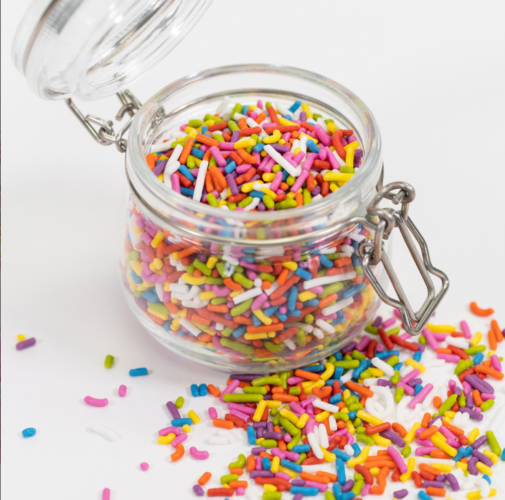 Oasis Supply, Edible Letters and Numbers Sprinkles, Shaped Cake Decorating  Quins