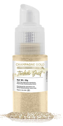 Tinker Dust Edible Glitter Spray Pump Bottle- Champagne Gold – Oasis Supply  Company
