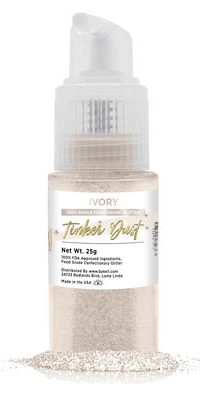 Tinker Dust Edible Glitter Spray Pump Bottle- Ivory
