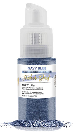 Tinker Dust Edible Glitter Spray Pump Bottle- Navy Blue