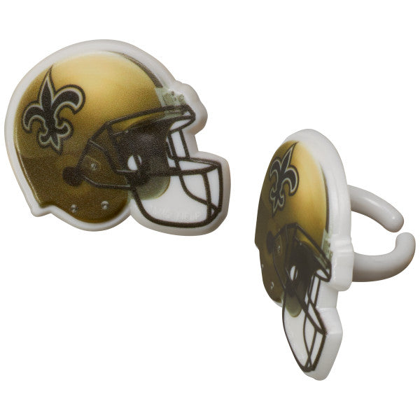 NFL Team Helmet Cupcake Rings - 144 ct