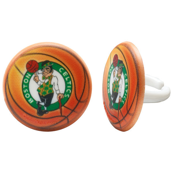 NBA Team Basketball Cupcake Rings - 144 ct