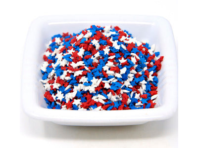 Red White & Blue Mini Star Sequin Shapes - 5lb