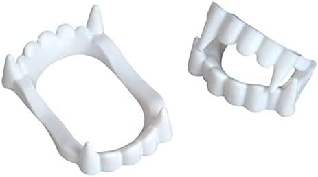 2" White Vampire Fangs, 12 Count or 144 Count