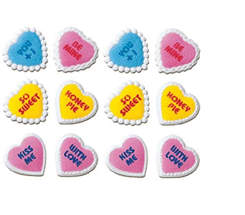 Oasis Supply, Edible Fun Shapes | Sugar Hand Painted Cake, Cupcake Toppers | Valentine's & Mother's Day Decorations