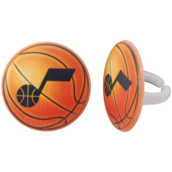 NBA Team Basketball Cupcake Rings - 144 ct