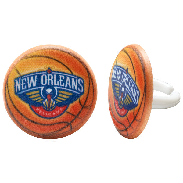 NBA Team Basketball Cupcake Rings - 144 ct