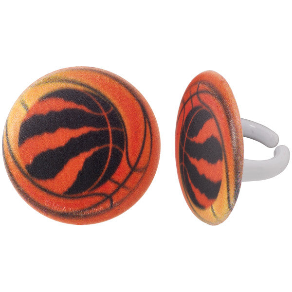 NBA Team Basketball Cupcake Rings - 144 ct