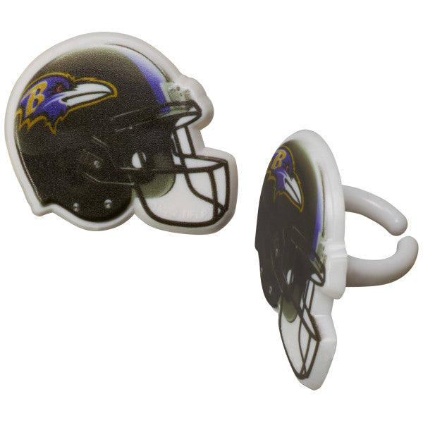 NFL Team Helmet Cupcake Rings - 144 ct