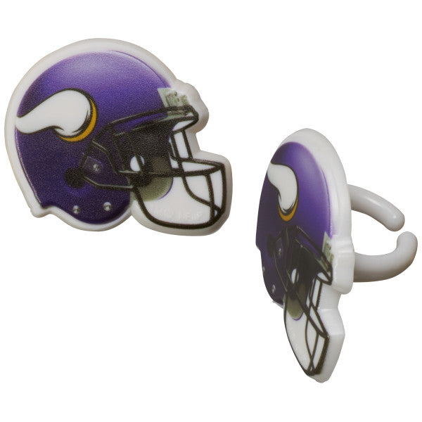 NFL Team Helmet Cupcake Rings - 144 ct