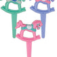 Rocking Horse Cake Picks - Assorted Colors