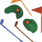 Oasis Supply 6-Piece Golf Green with Clubs and Flag Cake Set  - Choose 3 or 36 Sets