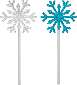 Oasis Supply Snowflake Glitter Picks