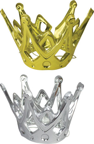 Oasis Supply Crowns - Assorted Silver & Gold 12ct