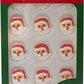 Christmas Edible Cake Decorations - Candy or Cupcake Topper -Gingerbread Man, Santa Face, Presents, 45 Pieces Total