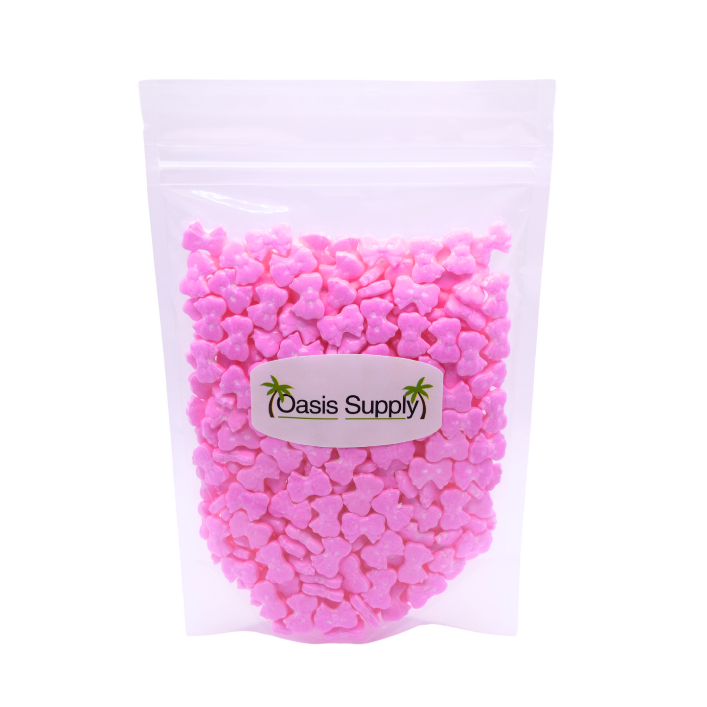 Edible Valentines Cake Decorations (Pink Bow) - Royal Sugar Icing Decorations - Valentine's Sprinkles for Baking