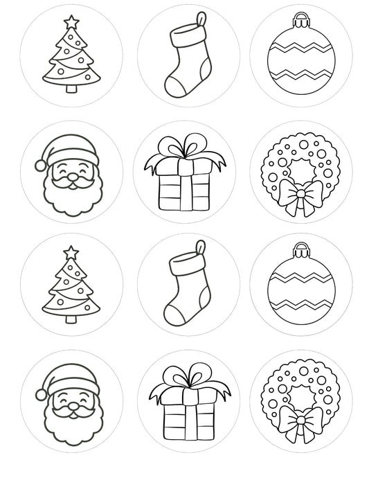 Oasis Supply, Yummy Doodle Kit. Edible Fun at the Tip of your Brush, Making Art that you Can Munch (Christmas)