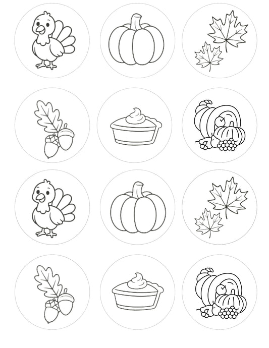 Oasis Supply, Yummy Doodle Kit. Edible Fun at the Tip of your Brush, Making Art that you Can Munch (Thanksgiving)