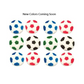 Oasis Supply Edible Soccer Ball Sugar Decorations - 12 Pack | Hand-Painted 1.25" Edible Cake & Cupcake Toppers