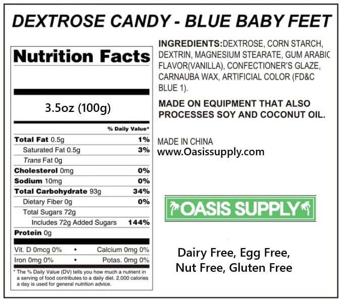 Oasis Supply Baby Shower Sprinkles & Sugar Shapes ? Edible Decorations for Cakes, Cupcakes, and Cookies ? Gender Reveal, Boy, Girl, and Neutral Party Baking Decorations (Baby Feet - Blue)