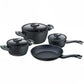 Berndes Balance Induction Enduro Cookware Set 4-Piece Aluminium Black