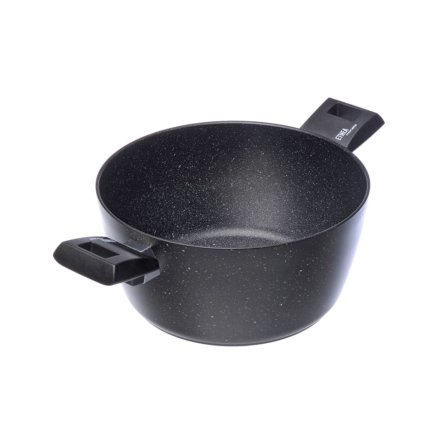 Moneta Etnea Sauce Pan, Casserole with 2 Handles, Stone Surface Non-Stick and Anti-Scratch Coating, Safe, 20 cm