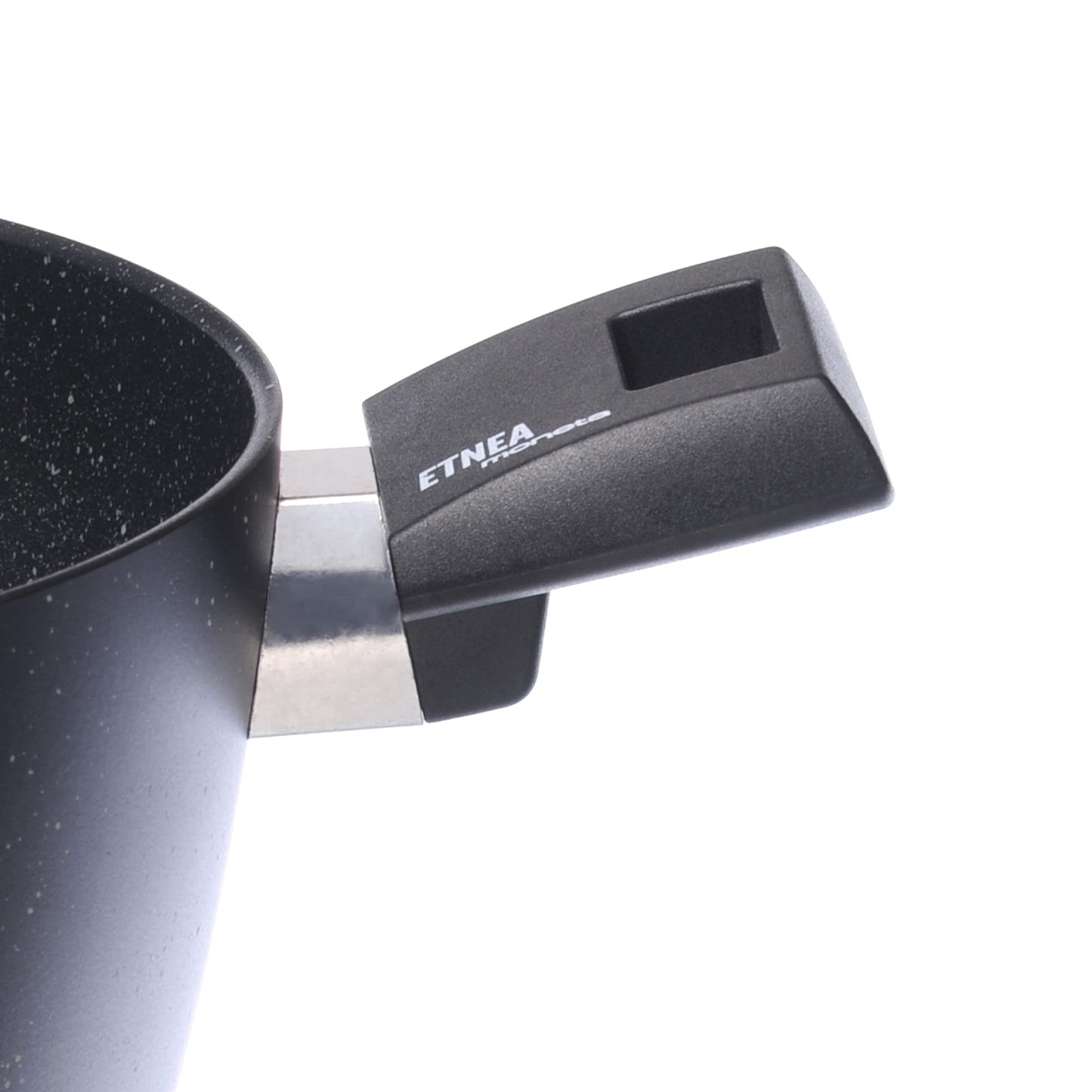 Moneta Etnea Sauce Pan, Casserole with 2 Handles, Stone Surface Non-Stick and Anti-Scratch Coating, Safe, 20 cm