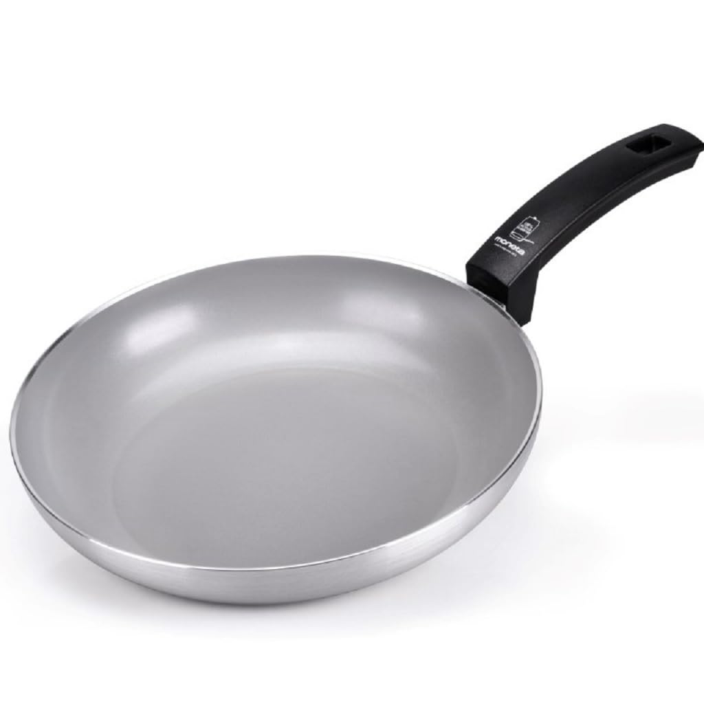 Moneta Innova Frying Pan 28 cm, Natural FineGres Coating (NO PFAS), Also Suitable for Induction, 100% Made in Italy