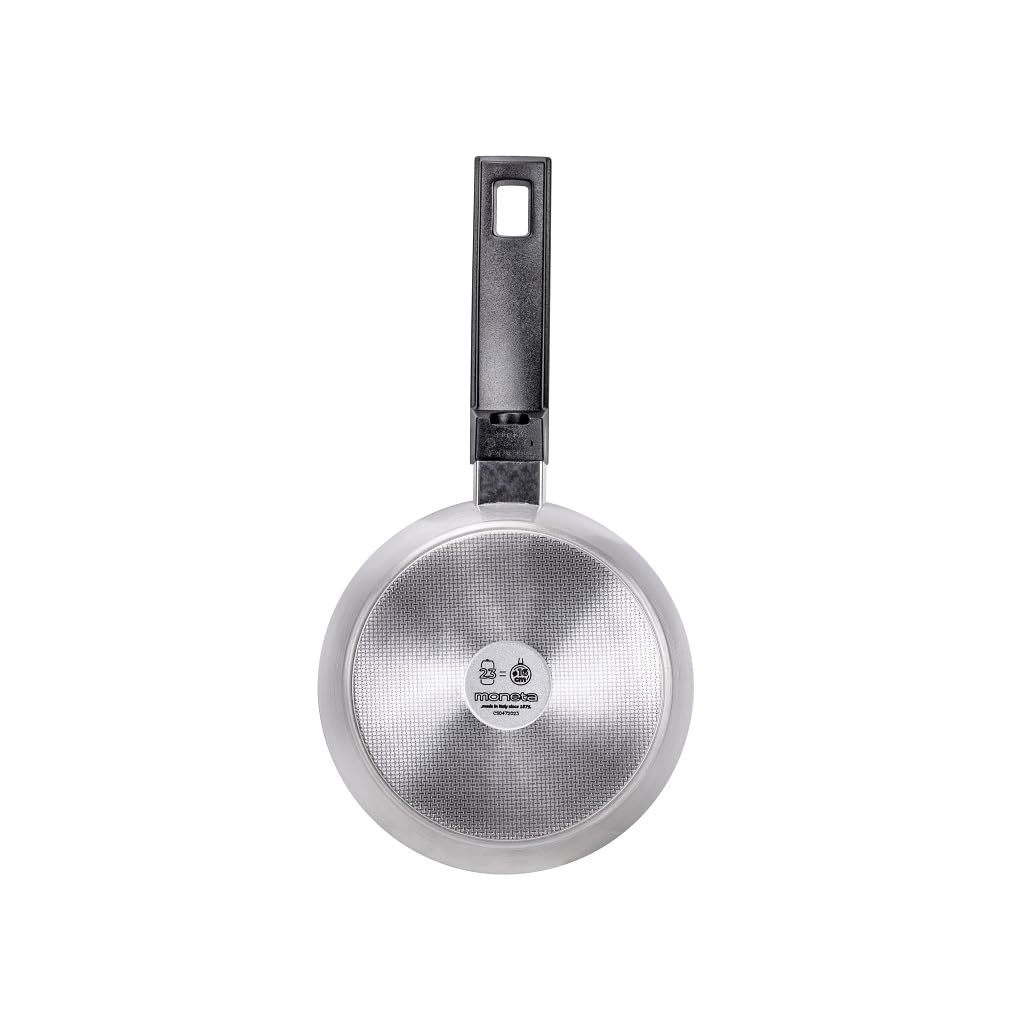 Moneta Innova Saucepan 1 m 16 cm, Natural FineGres Coating (NO PFAS), Also Suitable for Induction, 100% Made in Italy