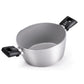 Moneta Innova Saucepan, 2 m, 20 cm, Natural FineGres Coating (NO PFAS), Also Suitable for Induction, 100% Made in Italy