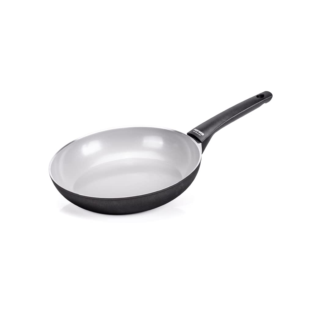 Moneta Futura Frying Pan ?24 cm, Natural FineGres Non-Stick Coating, Also Suitable for Induction Hobs, 100% Made in Italy