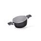 Moneta Futura Saucepan ?20 cm, Natural FineGres Non-Stick Coating, Also Suitable for Induction Hobs, 100% Made in Italy