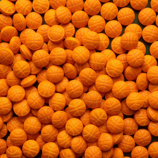 Oasis Supply Sports Ball Sprinkles, Basketball Shapes - 3 oz