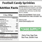Oasis Supply Sports Ball Sprinkles, Football Shapes - 3 oz