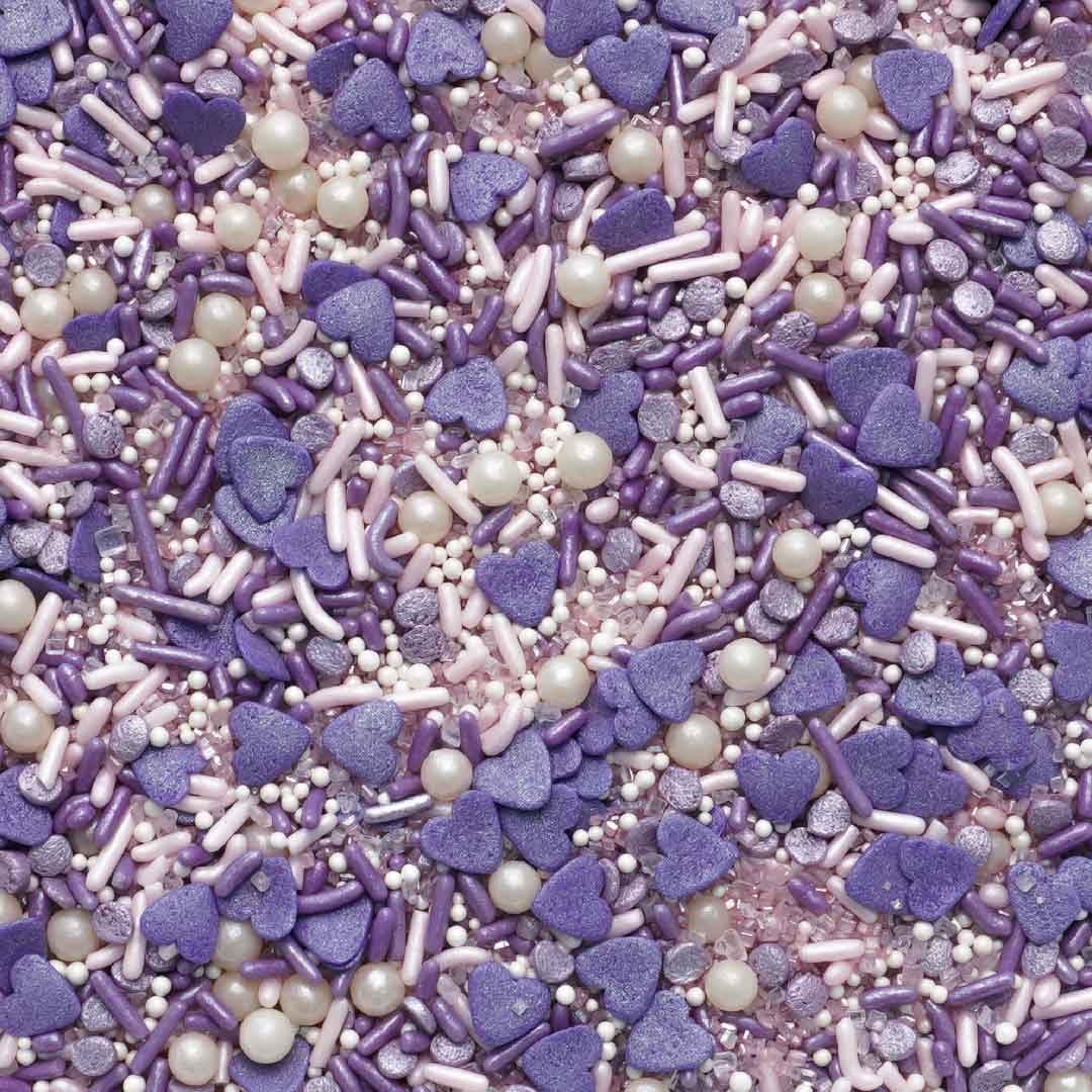 Oasis Supply Valentine's Day - Purple Love Sprinkle Mix - 3 oz