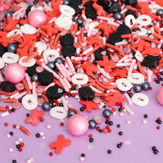 Oasis Supply Valentine's Day Sprinkles, Hugs and Kisses Sprinkle Mix - 3 oz