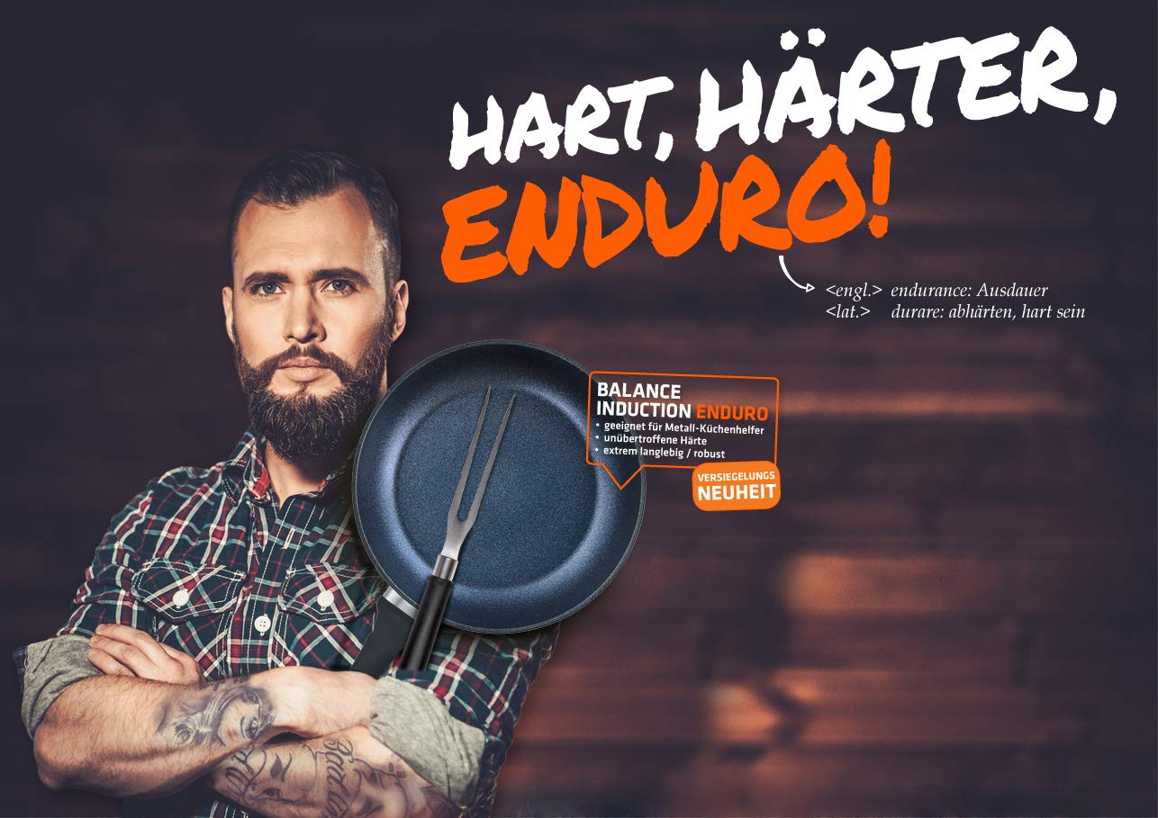 Berndes Balance Enduro Double Handle Frying Pan 20 cm, Forged Aluminium