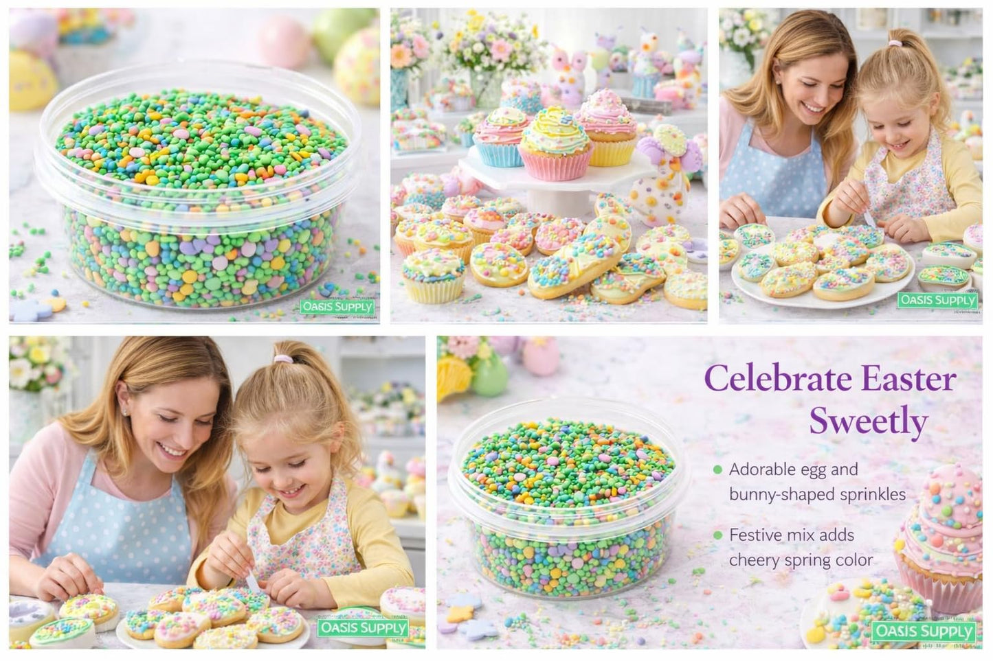 Oasis Supply Easter & Spring Mixes - Easter Egg Hunt Sprinkle Mix - 3 oz