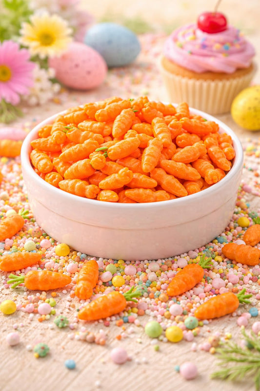 Oasis Supply Easter & Spring Mixes - Carrot Candy Sprinkles - 3 oz