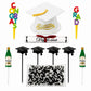 Oasis Supply, Graduation Cake Decorating Kits with Sprinkles (Various Color Grad Caps)