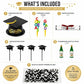 Oasis Supply, Graduation Cake Decorating Kits with Sprinkles (Various Color Grad Caps)